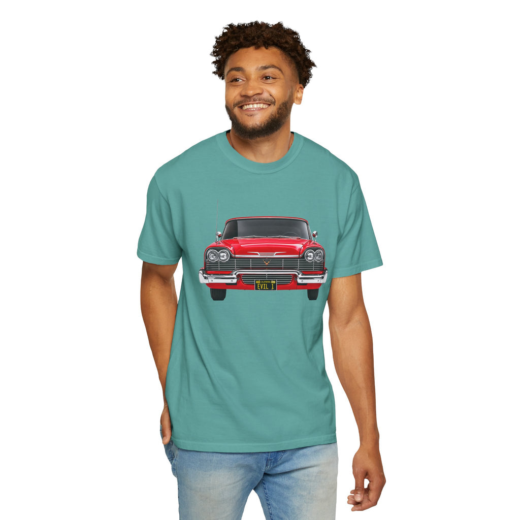 EVIL 1 – Red Classic Custom Car Front View T-Shirt