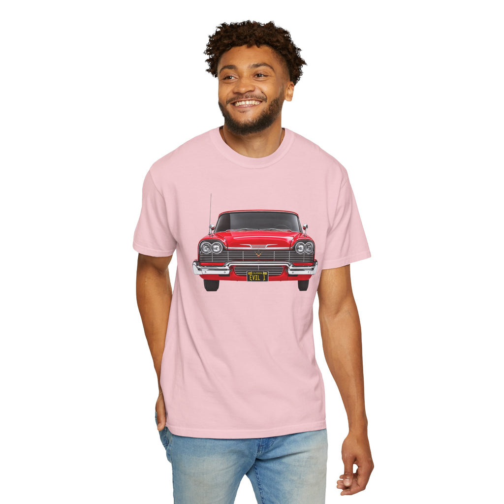 EVIL 1 – Red Classic Custom Car Front View T-Shirt