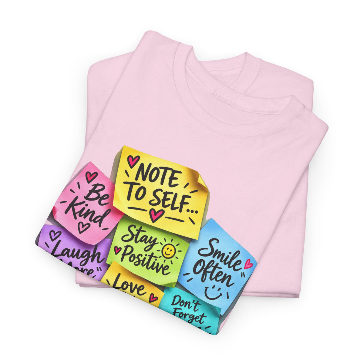 Note to Self Positive Sticky Notes T-Shirt – Be Kind, Stay Positive & You’re Special
