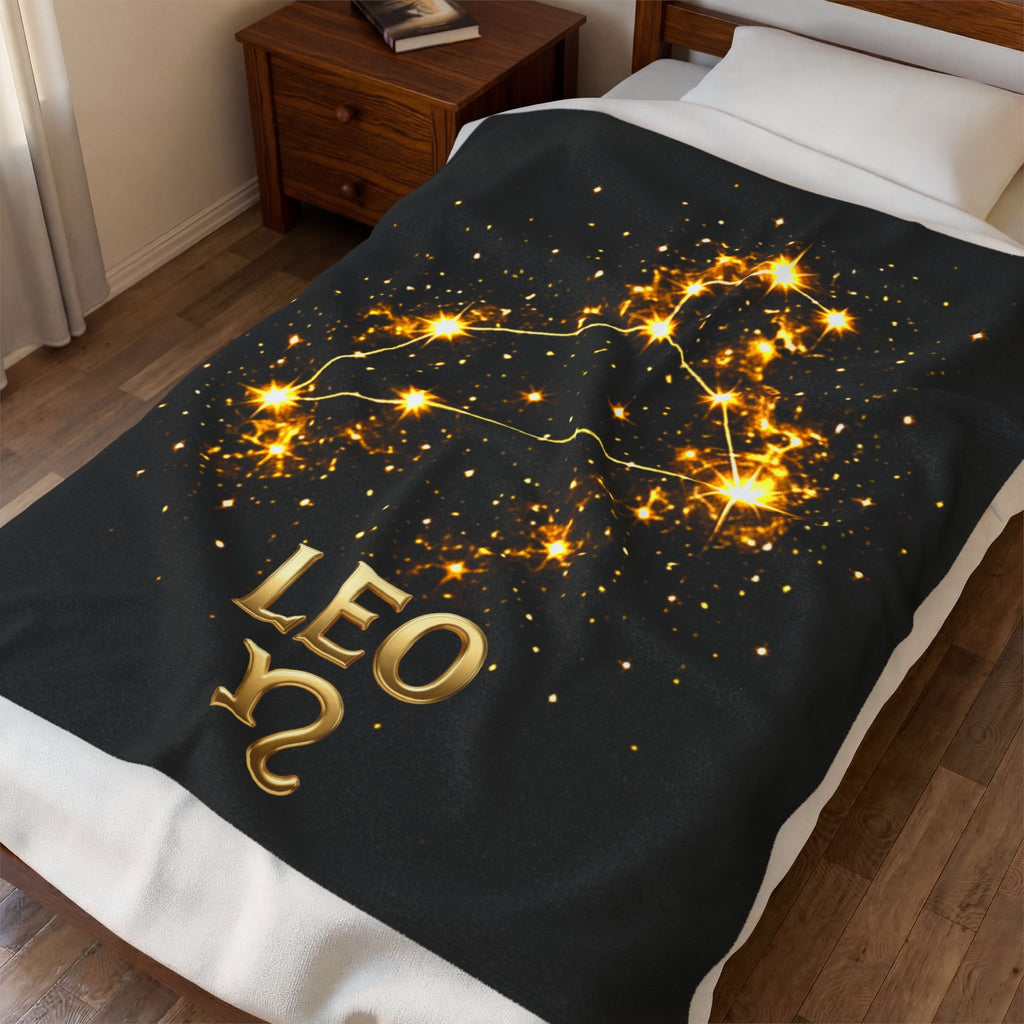 Leo Zodiac Constellation Blanket – Celestial Astrology Star Sign Throw