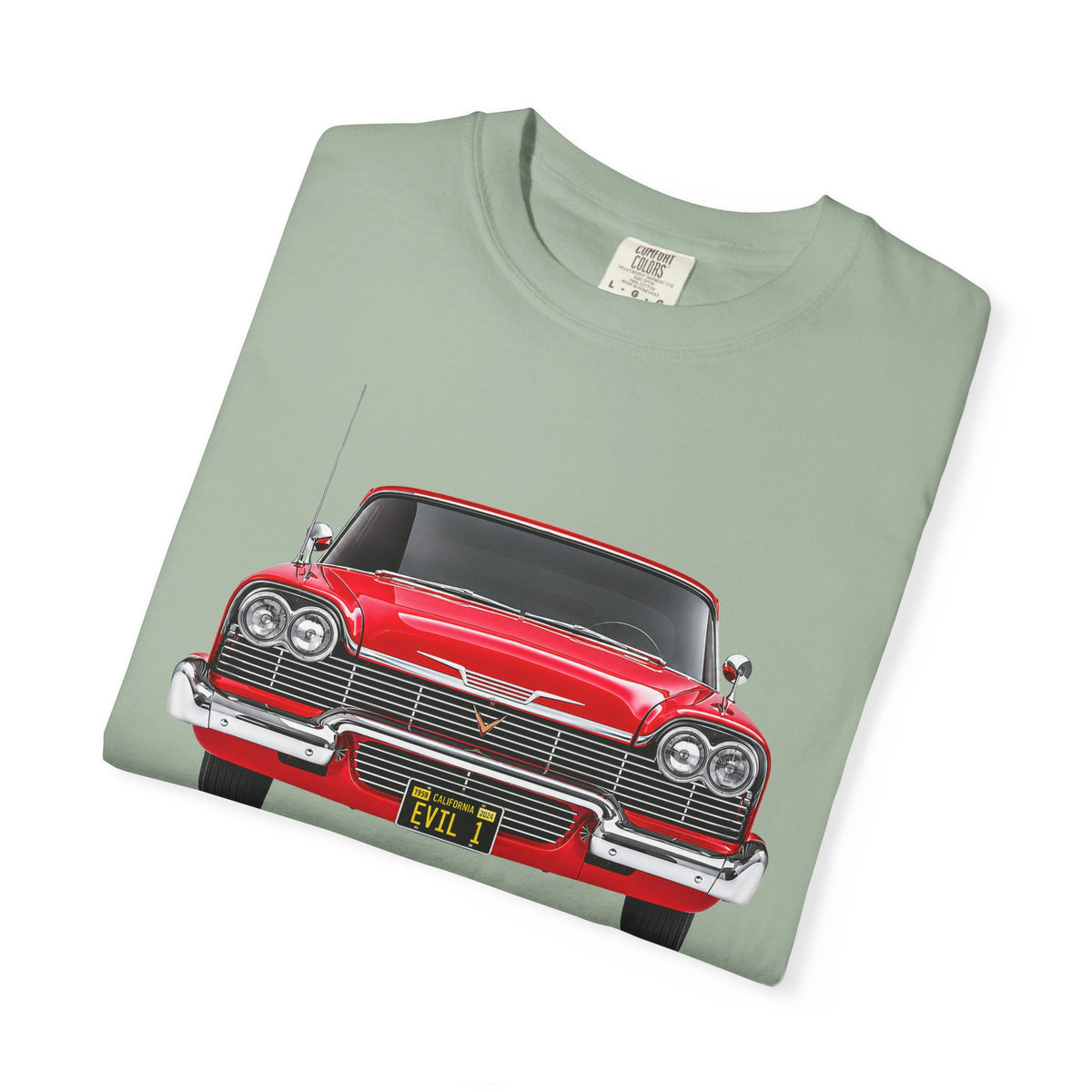 EVIL 1 – Red Classic Custom Car Front View T-Shirt