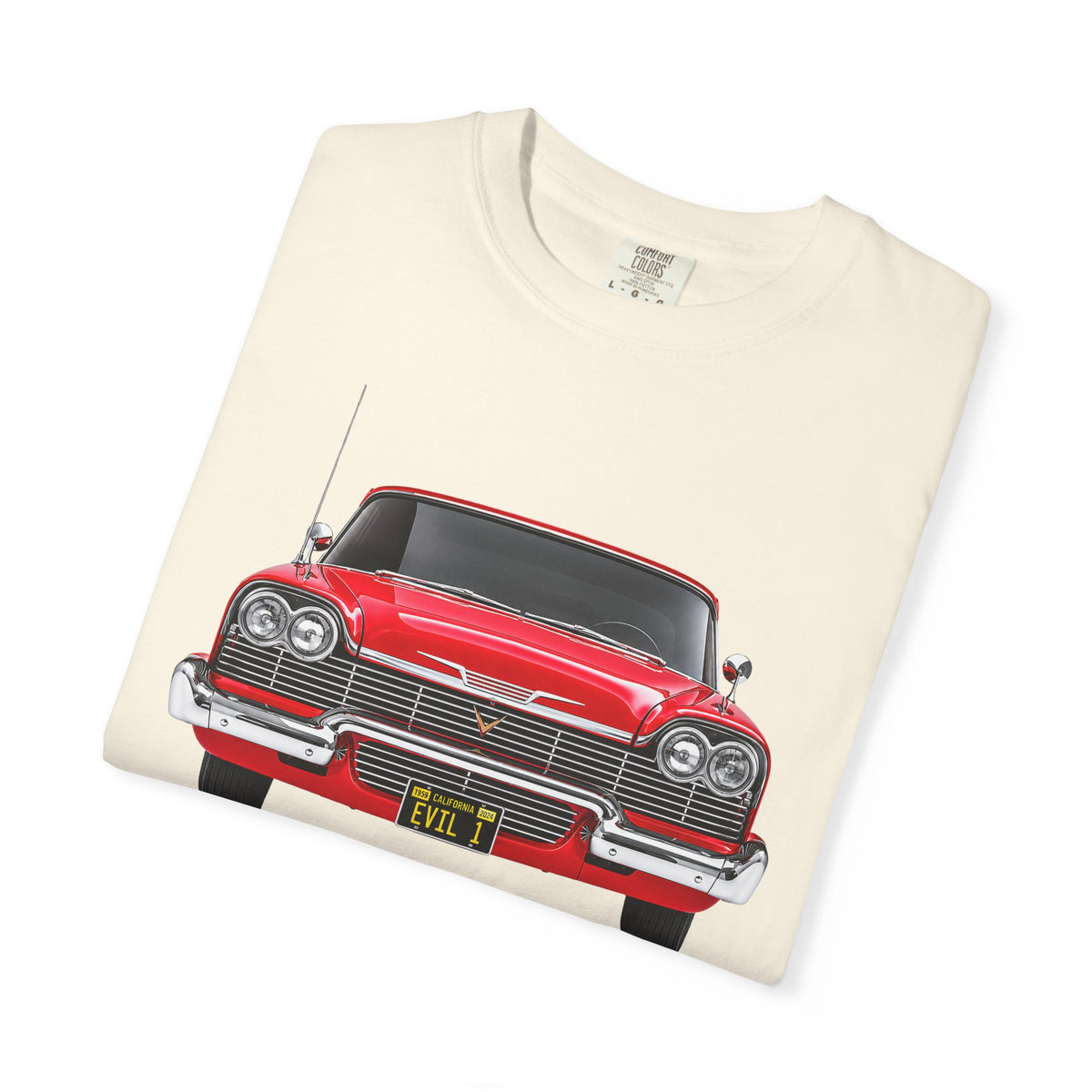 EVIL 1 – Red Classic Custom Car Front View T-Shirt