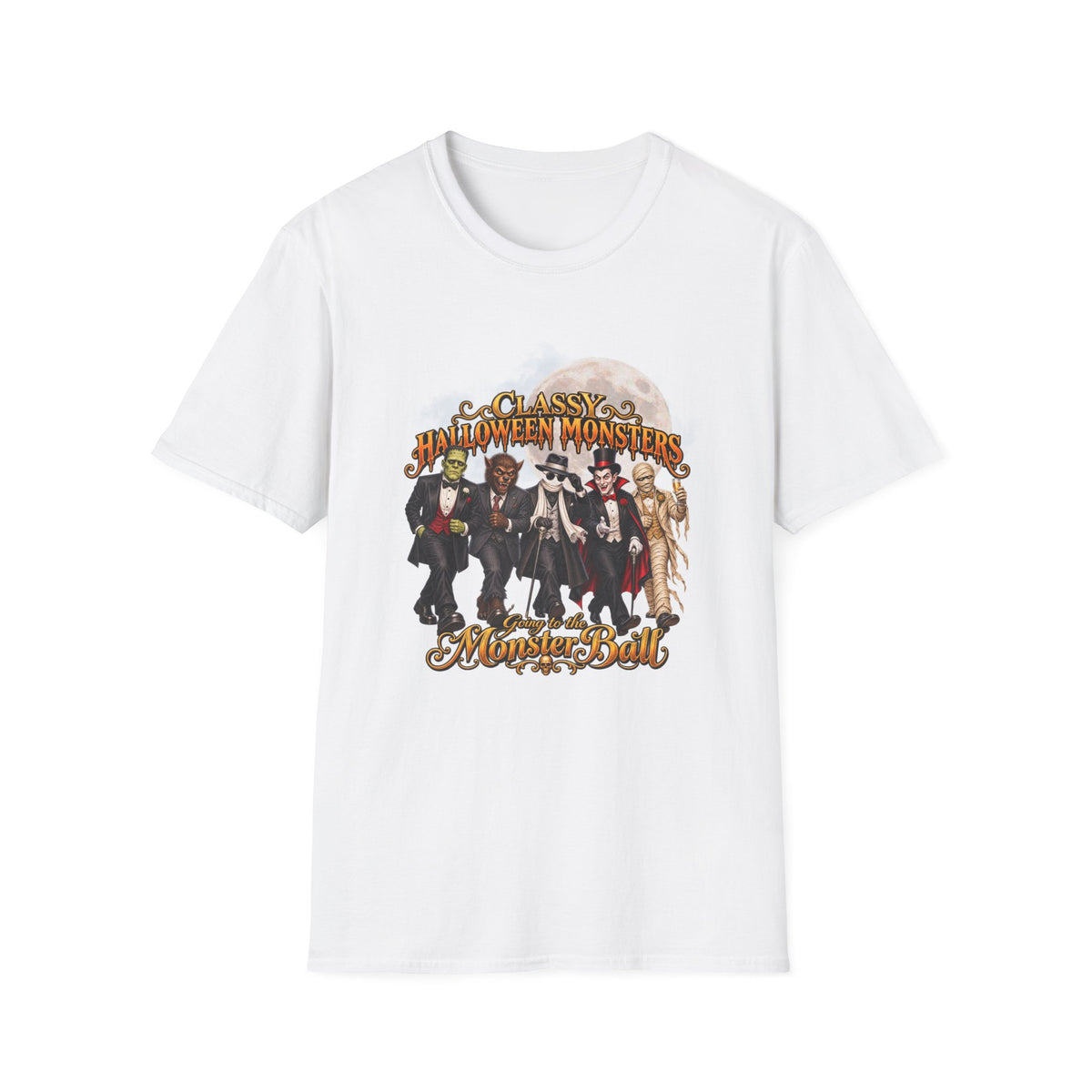 Classy Halloween Monsters – Going to the Monster Ball Graphic Tee