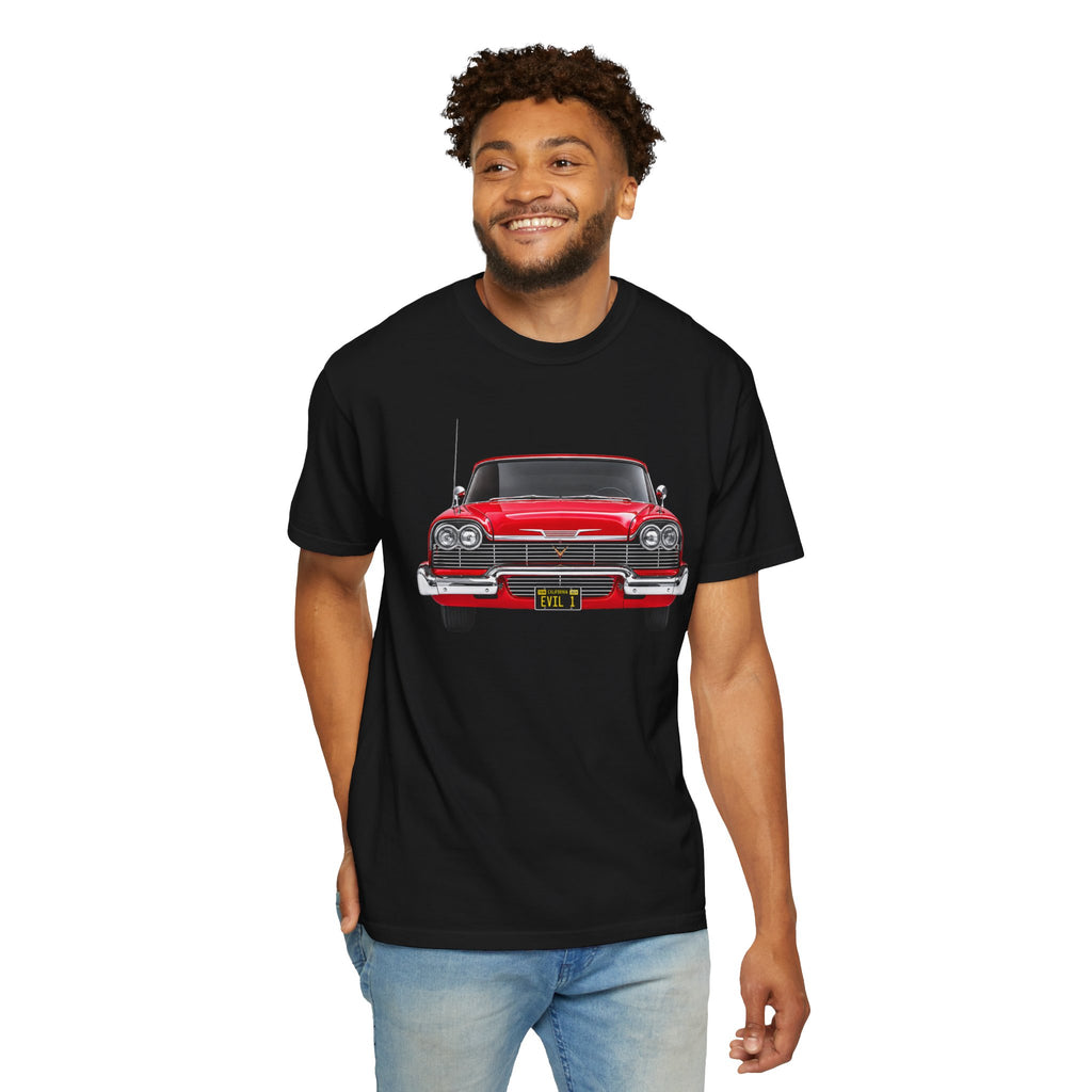 EVIL 1 – Red Classic Custom Car Front View T-Shirt