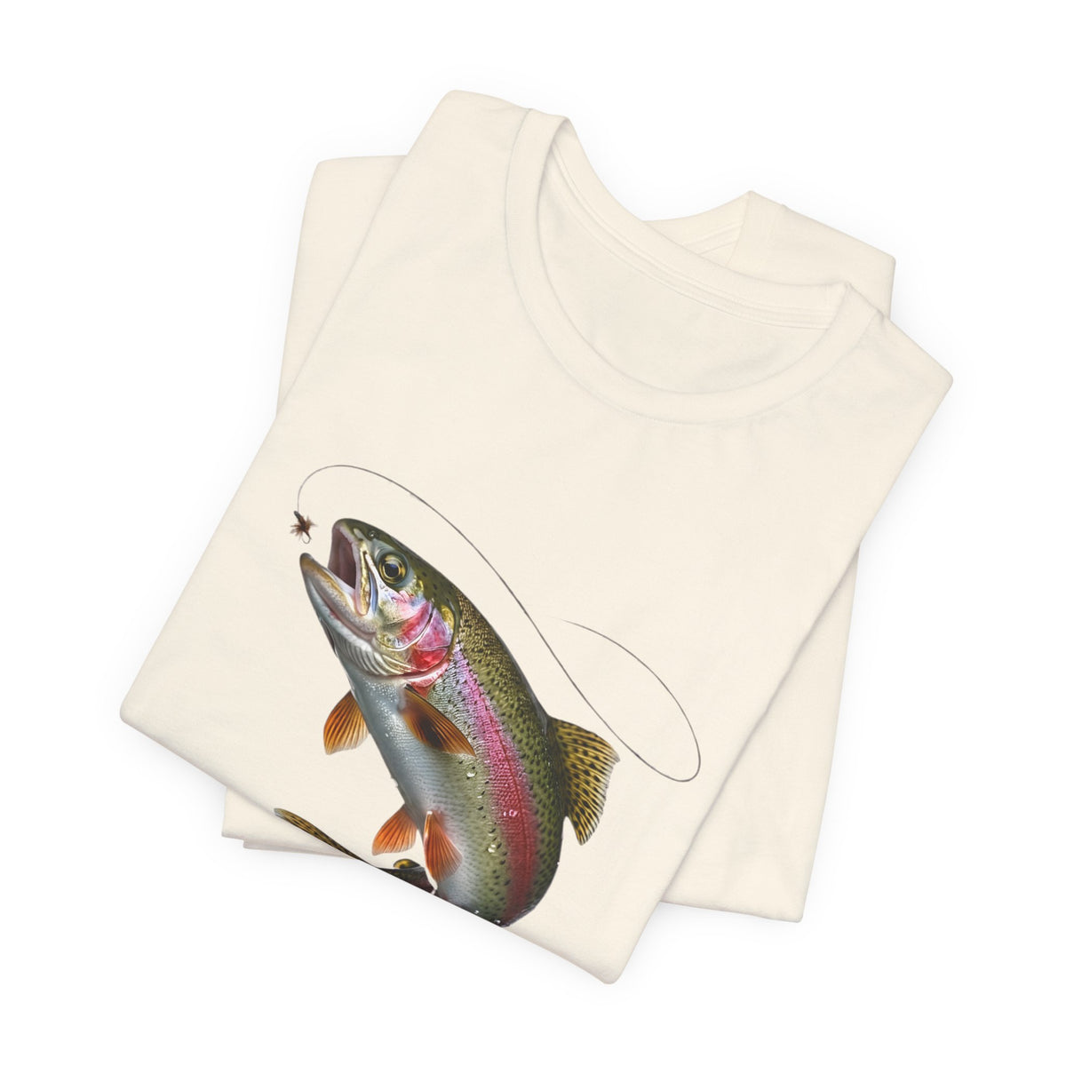 Rainbow Trout Chasing a Fly – Realistic Fly Fishing Graphic Tee