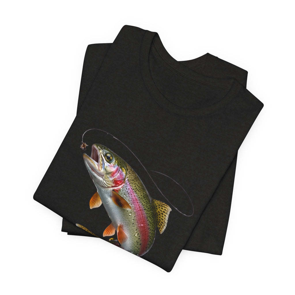 Rainbow Trout Chasing a Fly – Realistic Fly Fishing Graphic Tee