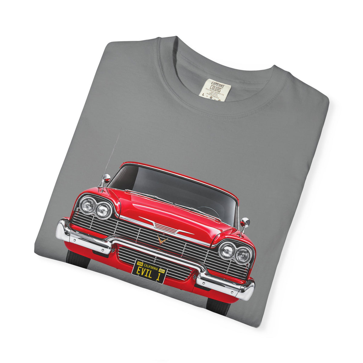 EVIL 1 – Red Classic Custom Car Front View T-Shirt