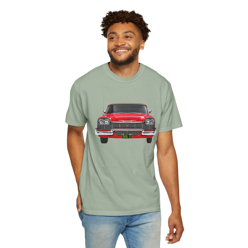 EVIL 1 – Red Classic Custom Car Front View T-Shirt
