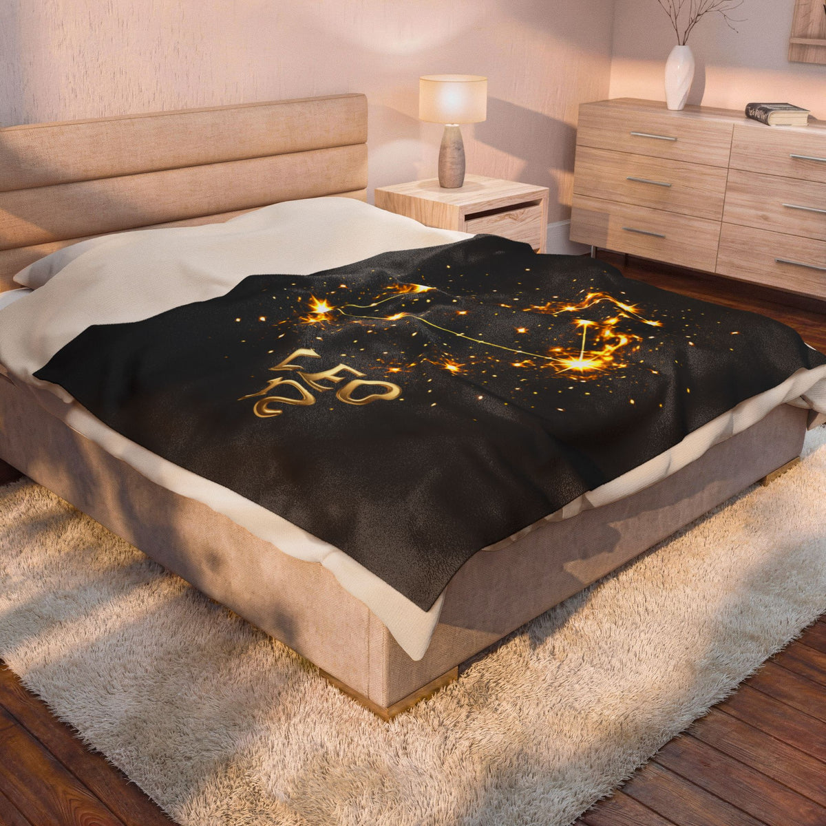 Leo Zodiac Constellation Blanket – Celestial Astrology Star Sign Throw