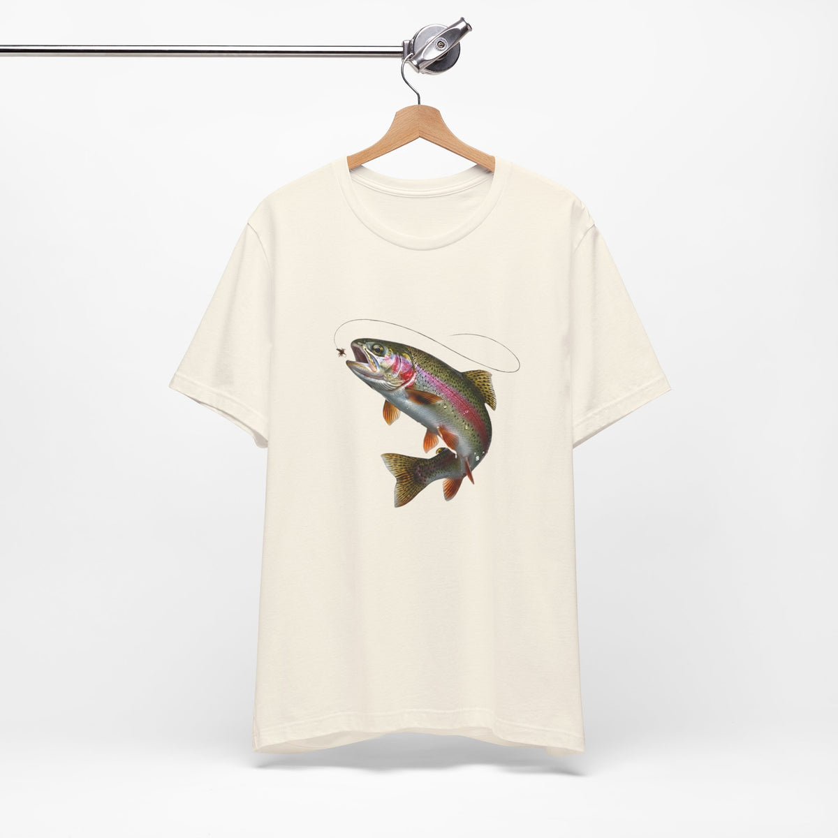 Rainbow Trout Chasing a Fly – Realistic Fly Fishing Graphic Tee