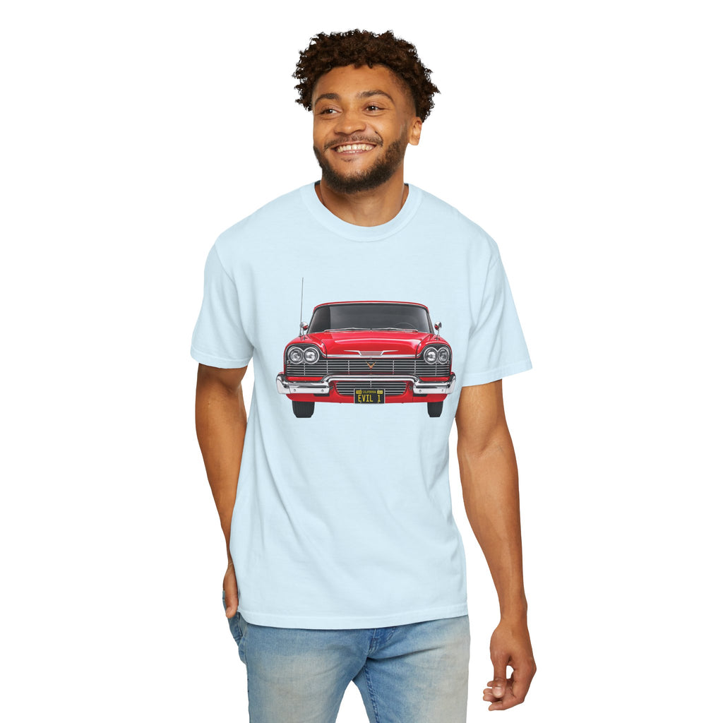EVIL 1 – Red Classic Custom Car Front View T-Shirt