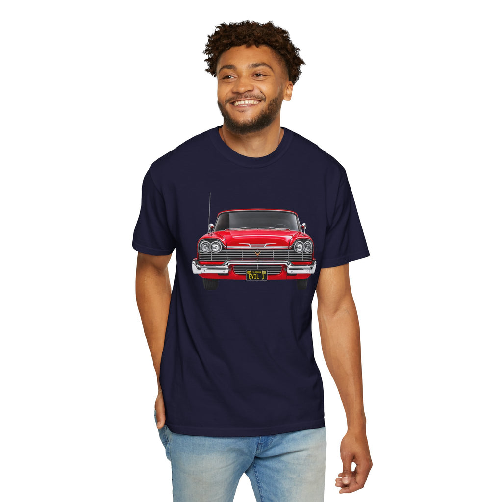 EVIL 1 – Red Classic Custom Car Front View T-Shirt
