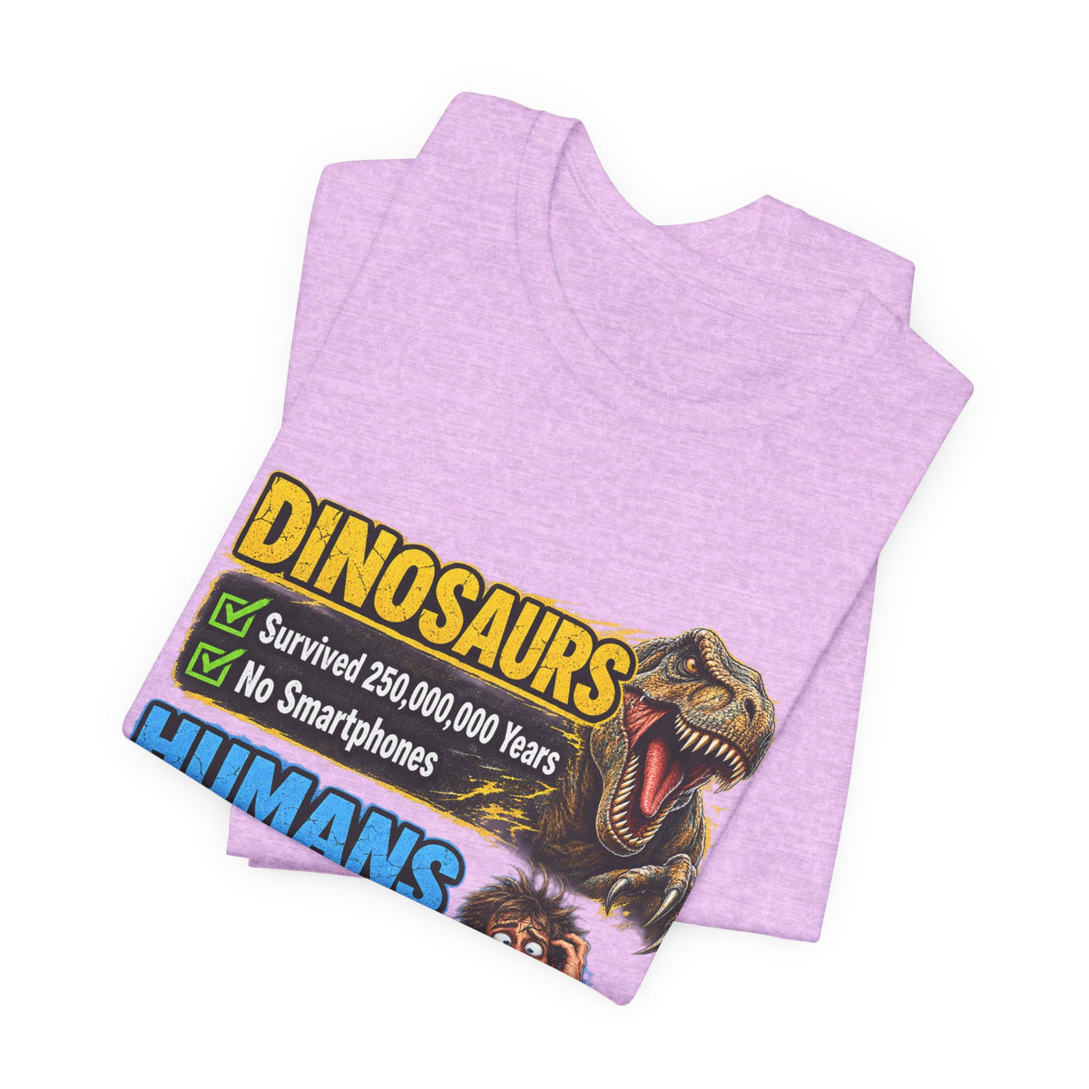 Dinosaurs' vs Humans – Survival Pending Funny Smartphone Graphic Tee