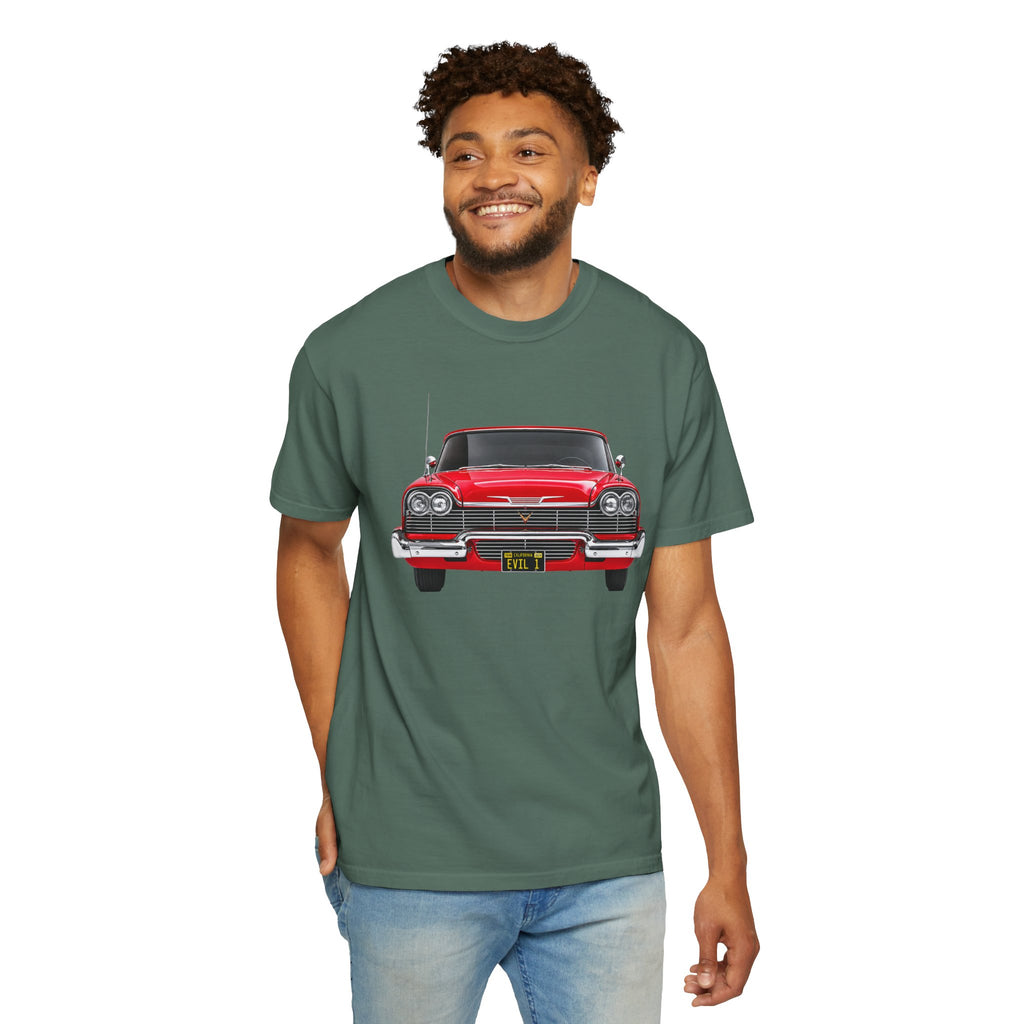 EVIL 1 – Red Classic Custom Car Front View T-Shirt