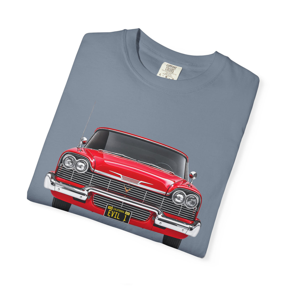 EVIL 1 – Red Classic Custom Car Front View T-Shirt
